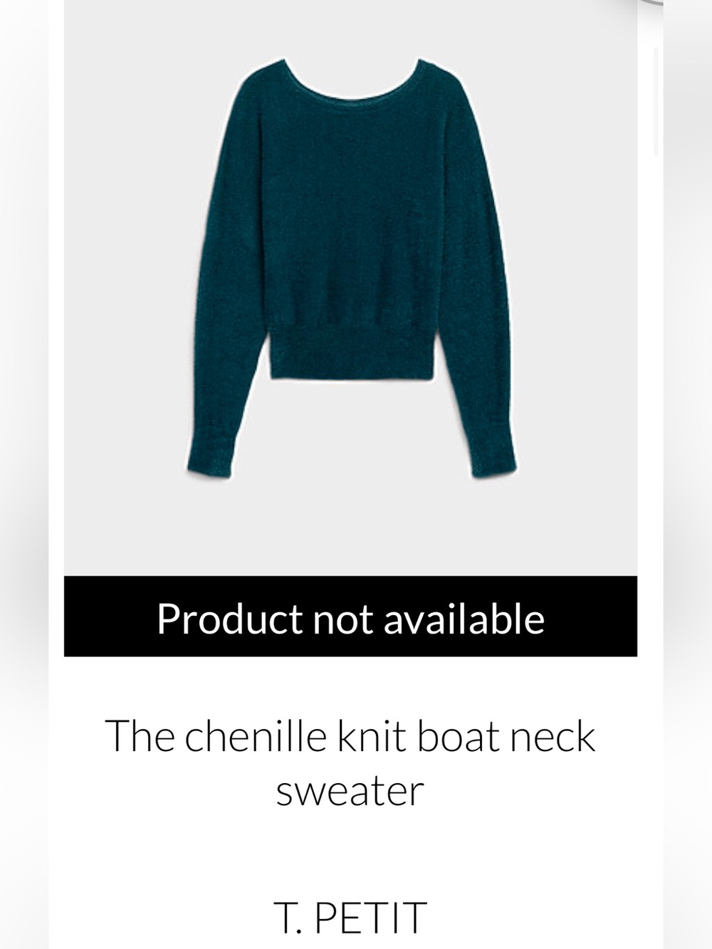 Twik By Simons The chenille knit boat neck sweater